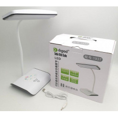 Настільна світлодіодна акумуляторна LED лампа DIGAD 1937 c USB 48 Led 4W (акум 18650 2шт по 3000 mAh) Лубни