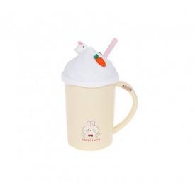 Заварник фарфоровый с силиконовой крышкой и трубочкой LI100300 "Sweet Taste" BonaDi 400мл