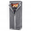 Складной тканевый шкаф для одежды HCX 9974 каркасный с металлическими полками 90/45/160 Серый Черкассы