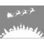 Новогодняя виниловая наклейка Zatarga Рождество Белый (Z202015) Киев