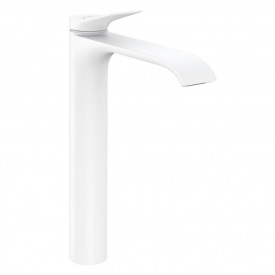 Смеситель для умывальника Hansgrohe Vivenis 250 с донным клапаном pop-up, белый матовый (75040700)