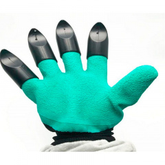 Садовые перчатки Garden Glove 4505 One Size 24х12 см Зеленый (SK001584) Весёлое