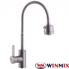 Смеситель для кухни рефлекторный гусак WINMIX Sus-011 REFLECTOR, Польша (нержавеющая сталь)