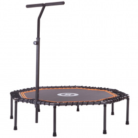 Фитнес батут восьмиугольный FI-2904-122 122см Черный-оранжевый