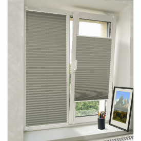 Жалюзі Плісе Blackout сірий 600х1500х2050 мм