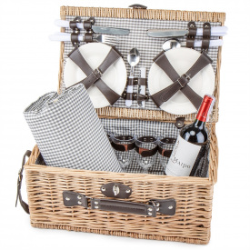 Набор для пикникана 6 человек Gerfio 44х30х22 см Brown Lefard AL118027