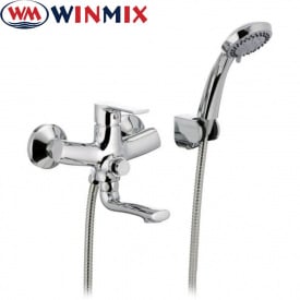 Змішувач для ванни короткий ніс Winmix Premium Push Euro (Chr-009), Польща