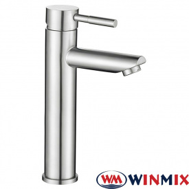 Смеситель для умывальника высокий Winmix Sus-001 High (Chr-001-H), Польша (нержавеющая сталь)