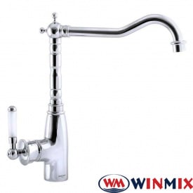 Змішувач для кухні Вухо на гайці Winmix Premium Vintage (Chr-011), Польща