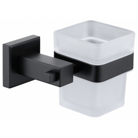 Ершик настенный VENTA V350B матовое стекло черный