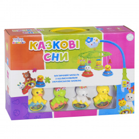 Карусель (мобиль) на кроватку "Казкові сни" 8 подвесок, свет, звук, украинские колыбельные (97338)