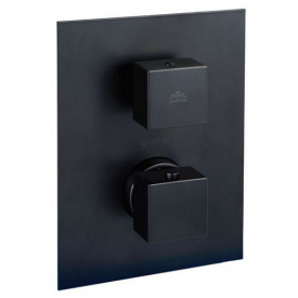 Термостатический смеситель Paffoni Elle 2 положения, черный матовый (LEQ518NO/M)