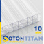 Сотовый поликарбонат усиленный 8 мм прозрачный 2100X6000 мм TM SOTON TITAN (Сотон ТИТАН) Украина Херсон