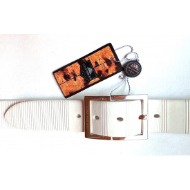 Ремень кожаный мужской TONY PEROTTI 125см TP 4081 White