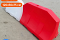 Дорожній бар`єр водоналивний пластиковий червоний 1.2 (м) Стандарт 