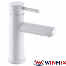 Смеситель для умывальника белый WINMIX Sus-001A White (Chr-001-A), Польша (нержавеющая сталь)