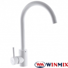Смеситель для кухни Ухо WINMIX Sus White 011 белый (Chr-011), Польша (нержавеющая сталь)