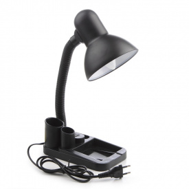 Настольная лампа в современном стиле офисная Brille 60W MTL-26 Черный