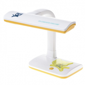 Настольная лампа с часами для детской Brille 11W TP-006 Желтый