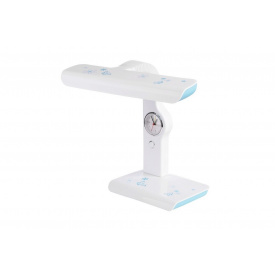 Настольная лампа с часами для детской Brille 11W TP-007 Синий