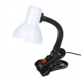 Настольная лампа в современном стиле на прищепке Brille 40W MTL-27 Черный