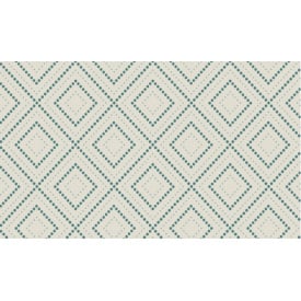 Обои на бумажной основе Шарм 155-04 Ромбус бирюзово-серые (0,53х10м.)