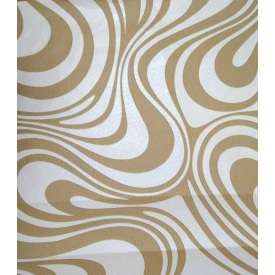 Обои на бумажной основе простые Шарм 129-01 Волна бежевые (0,53х10м.)