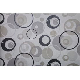 Обои на бумажной основе простые Шарм 109-02 Аврора черно-серые (0,53х10м.)