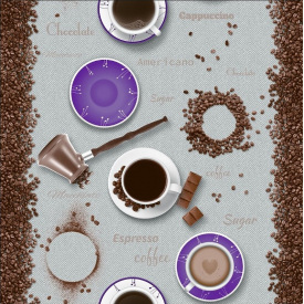 Обои на бумажной основе влагостойкие Шарм 163-02 Либерика декор фиолетовые (0,53х10м.)