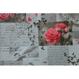 Обои на бумажной основе влагостойкие Шарм 118-02 Идилия серые (0,53х10м.)