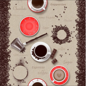 Обои на бумажной основе влагостойкие Шарм 163-05 Либерика декор красные (0,53х10м.)