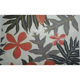 Обои на бумажной основе простые Шарм 131-02 Гербарий серые (0,53х10м.)