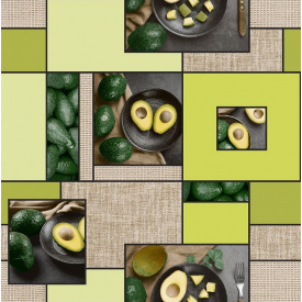 Обои на бумажной основе влагостойкие Шарм 166-10 Авокадо желто-зеленые (0,53х10м.)