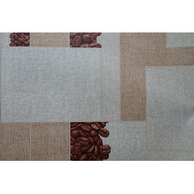 Обои на бумажной основе влагостойкие Шарм 106-01 Кофе светло-бежевый (0,53х10м.)