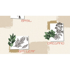 Обои на бумажной основе Шарм влагостойкие 143-01 Веган (0,53х10м.) Бежевый