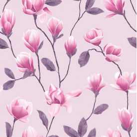 Обои на бумажной основе простые Шарм 162-06 Александрина розовые (0,53х10м.)