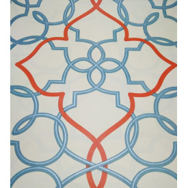 Обои на бумажной основе простые Шарм 133-01 Медина желто-оранжевые (0,53х10м.)