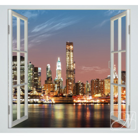 Фотообои Ника Вечерний город 196х210
