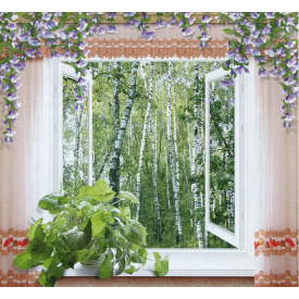 Фотообои Арт Декор Окно в сказку 194х201