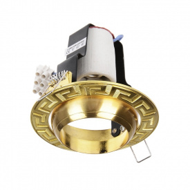 Поворотный точечный светильник Brille 60W RO-50 Латунь 161306