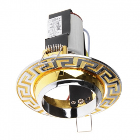 Поворотный точечный светильник Brille 60W RO-50 Латунь 161302