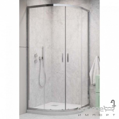 Полукруглая душевая кабина Radaway Alienta A 900x900x1900 10229090-01-01KR + душевой поддон с сифоном rodos Житомир