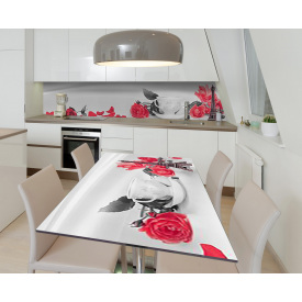 Наклейка 3Д виниловая на стол Zatarga «Дорога из лепестков» 650х1200 мм (Z184107/1st)