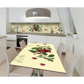 Наклейка вінілова на стіл Zatarga  "Журавлина" 600х1200 мм