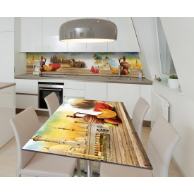 Наклейка вінілова на стіл Zatarga  "Східний Колорит" 600х1200 мм