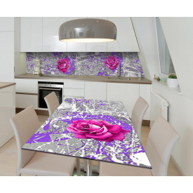 Наклейка виниловая на стол Zatarga "Брызги Краски Розы" 650х1200 мм Z181711/1st