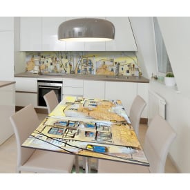 Наклейка вінілова на стіл Zatarga  "Картина Будинку" 600х1200 мм Z181724st