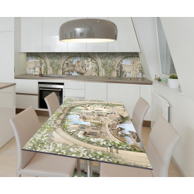 Наклейка виниловая на стол Zatarga "Винтажные Арки" 650х1200 мм