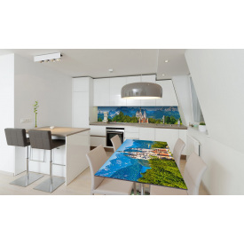 Наклейка виниловая на стол Zatarga «Замок в Альпах» 650х1200 мм Z180720/1st