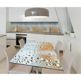 Наклейка виниловая на стол Zatarga "Мокрое стекло" 600х1200 мм